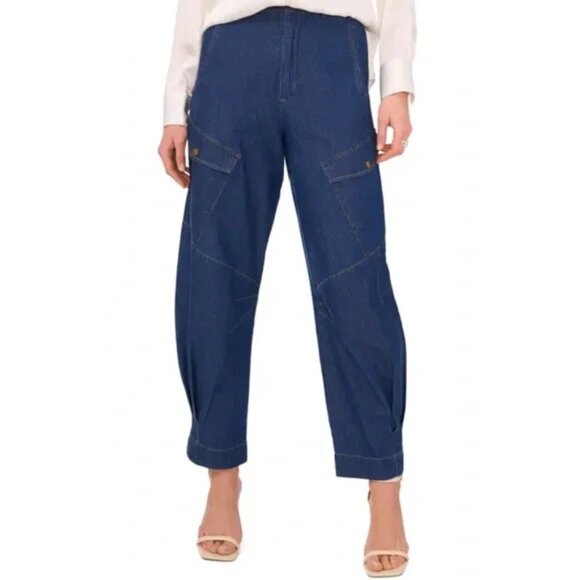 Parker NWOT New Jeans Cargo High Waist Sz 12 - Picture 1 of 7